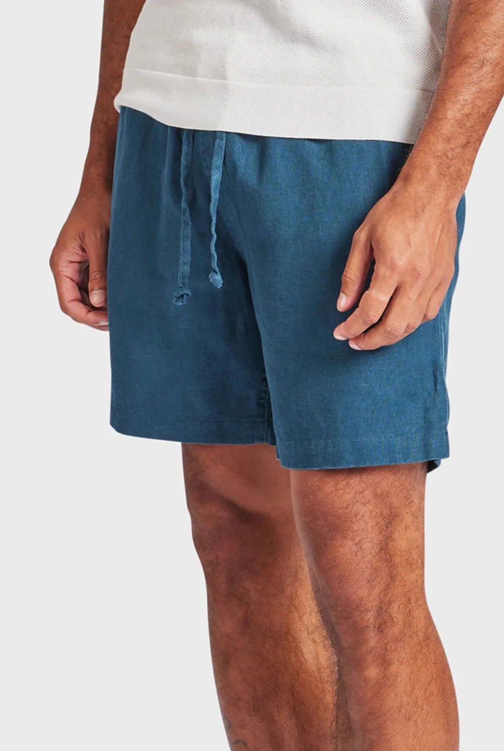 Bluegrass Linen Elastic Waist Short