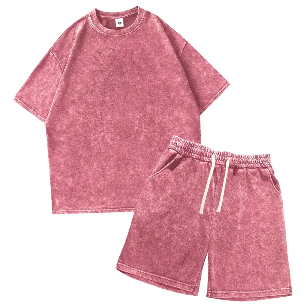 Men's classic two-piece soft stretch cotton loungewear set