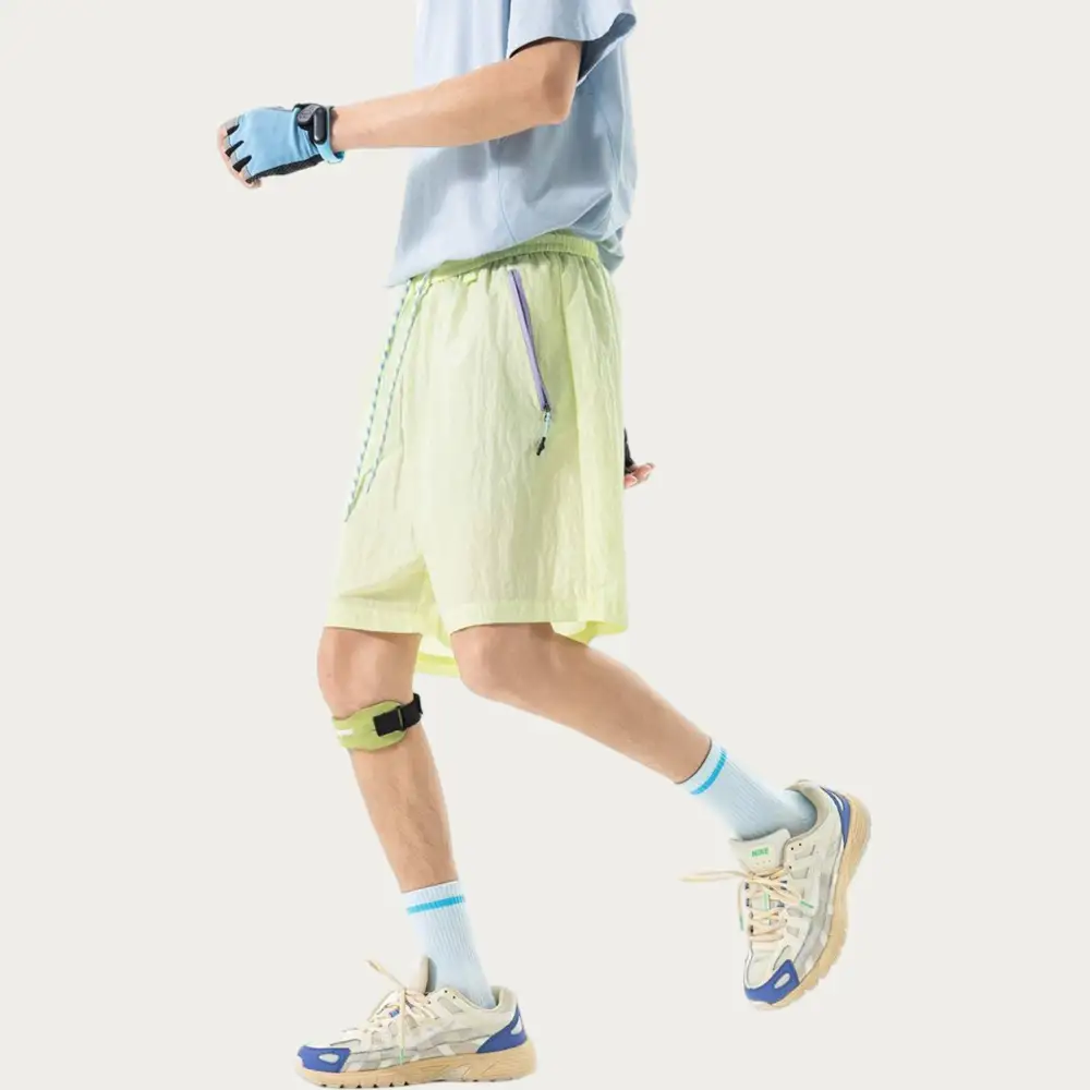 Relaxed Drawstring Pocketed Lightweight Men's Athletic Shorts