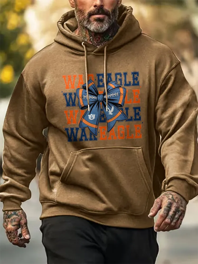 Men'S Wareagle Simple Loose Pockets Hoodie