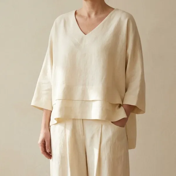 Asymmetric Two Piece Pants Set
