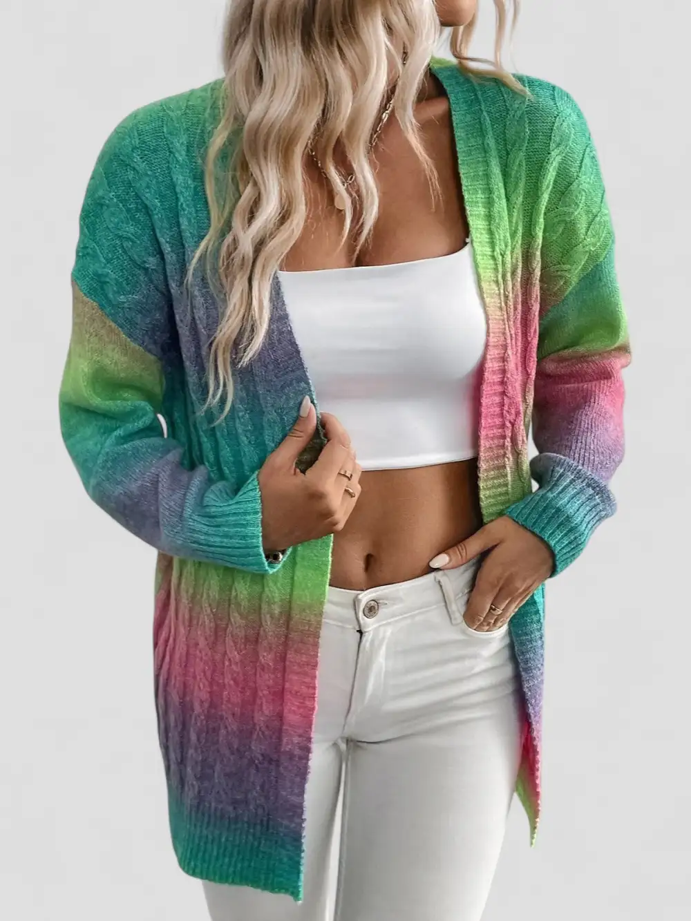 Knit Gradient Cardigan