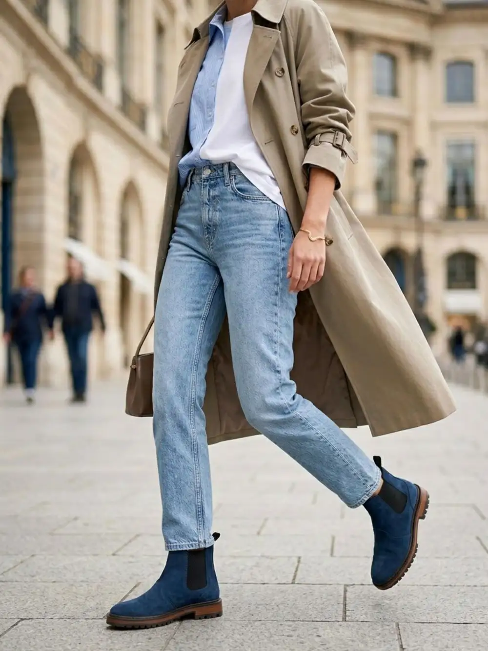 Women's Water Resistant Vegan Suede Chelsea Boots