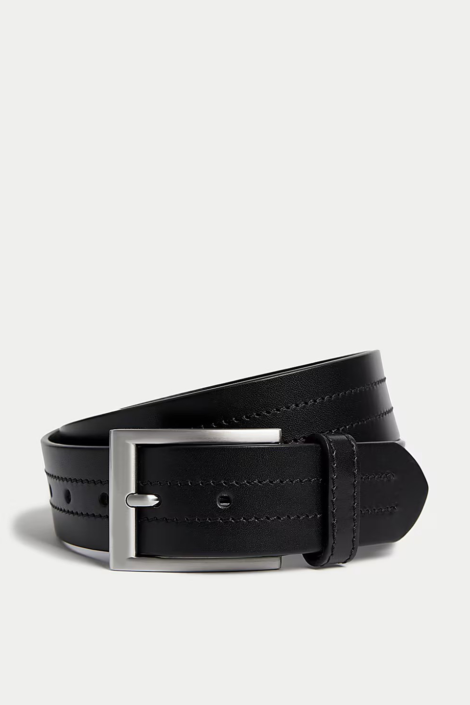 Detachable Italian Rectangle-Buckle Belt