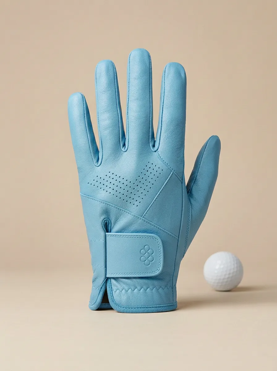 Embossed Leather Golf Glove