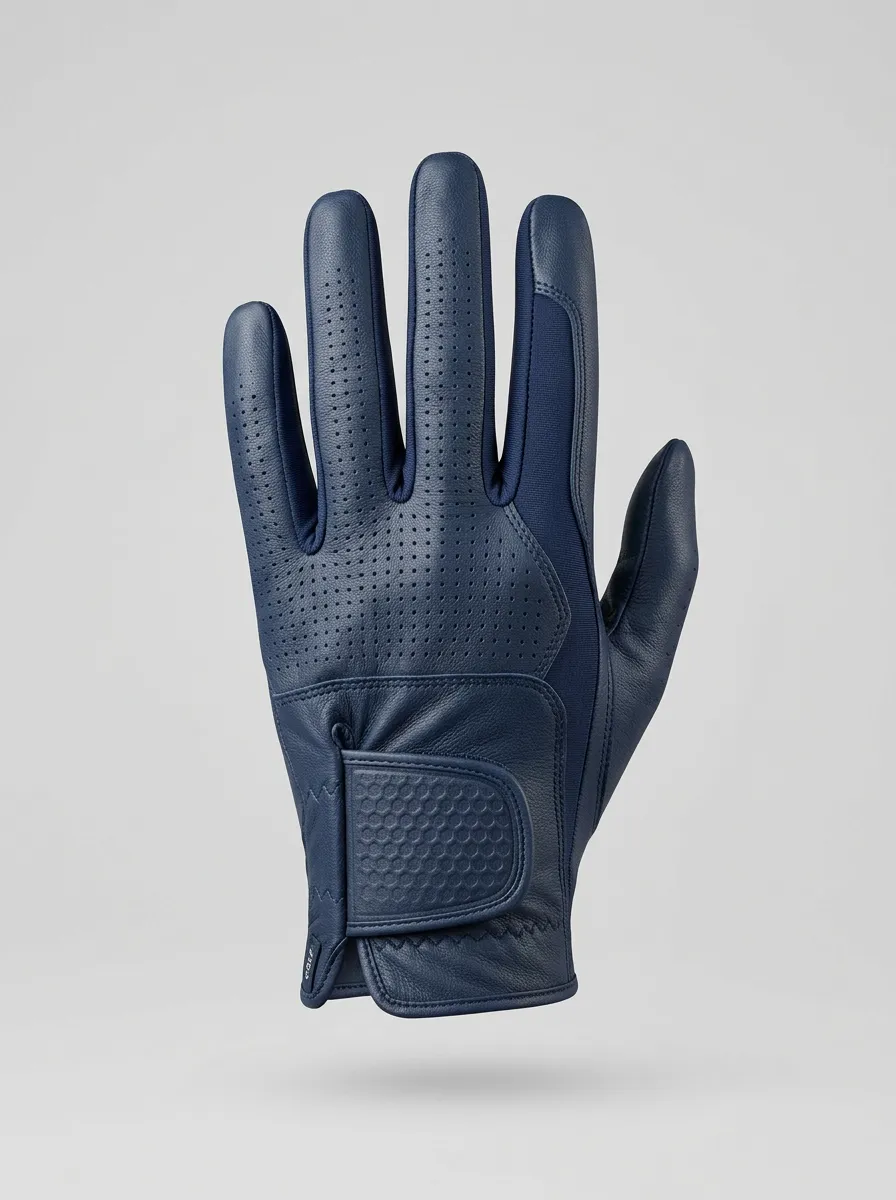 Streamlined Perforated Leather Golf Glove
