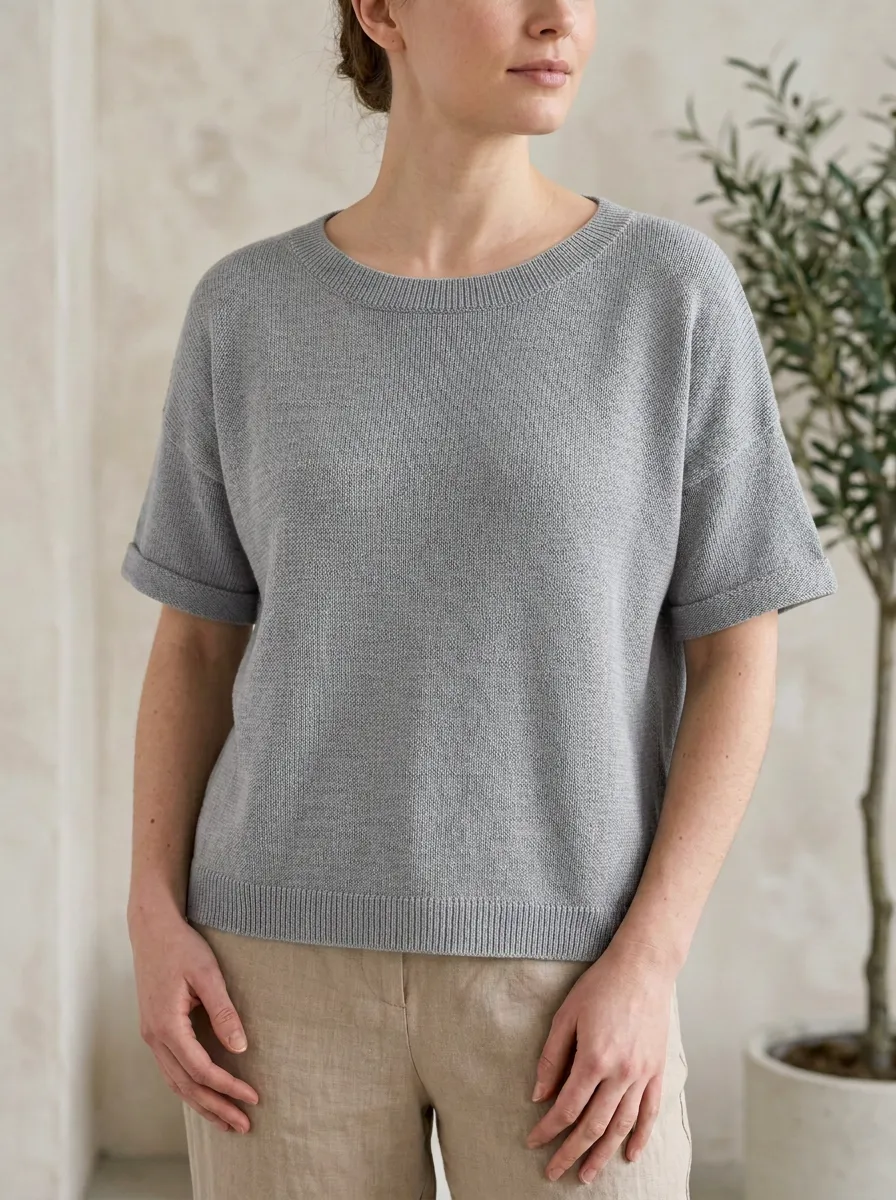 Women's Relaxed Essential Knit T-Shirt