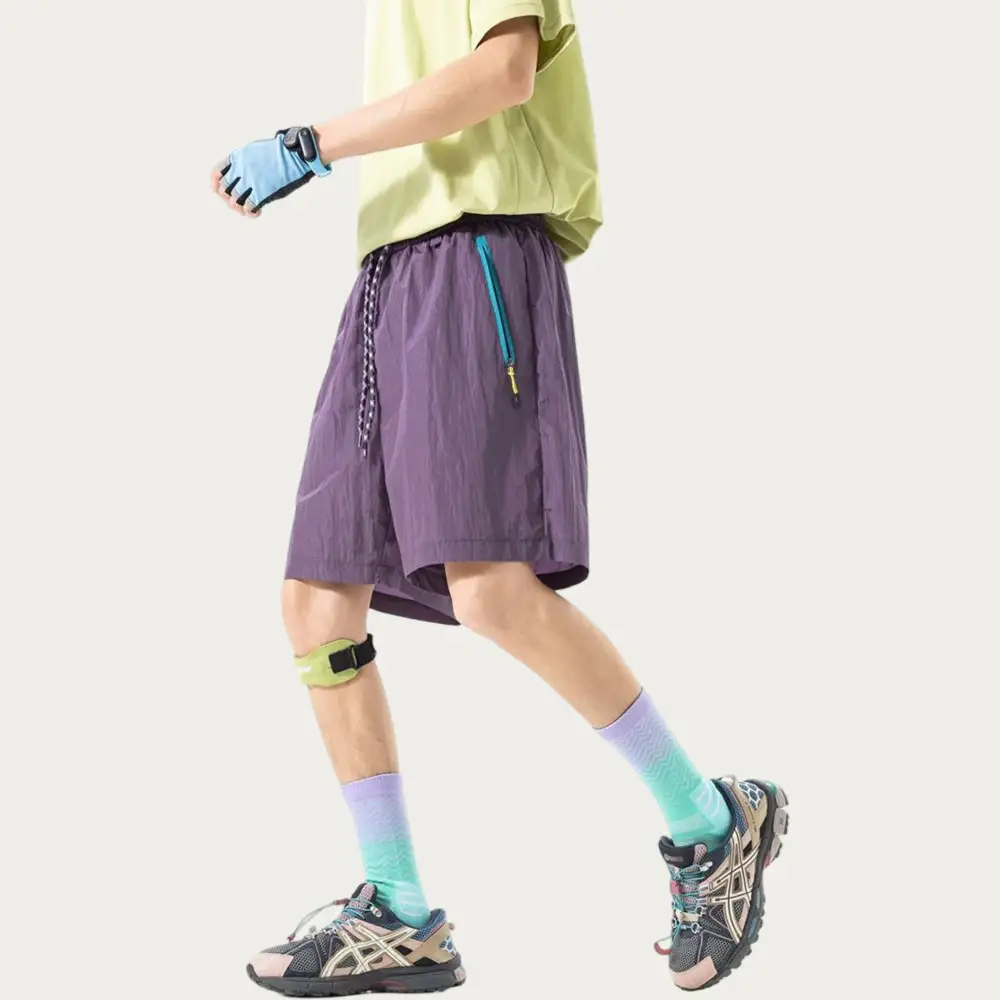 Relaxed Drawstring Pocketed Lightweight Men's Athletic Shorts