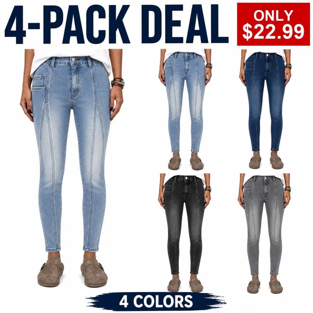 Women's Mid-Rise Stretch Skinny Jeans