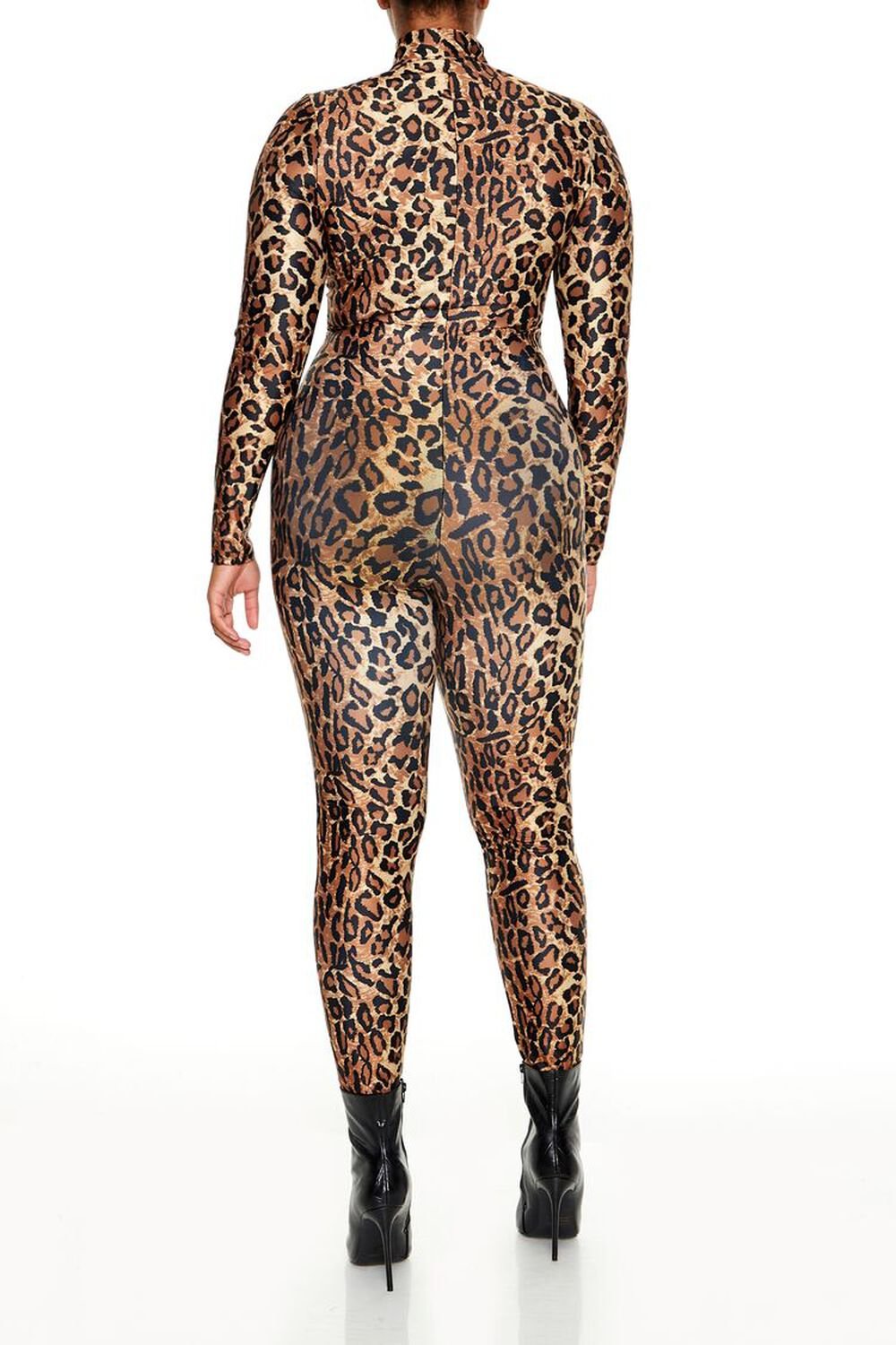 Plus Size Leopard Costume Jumpsuit