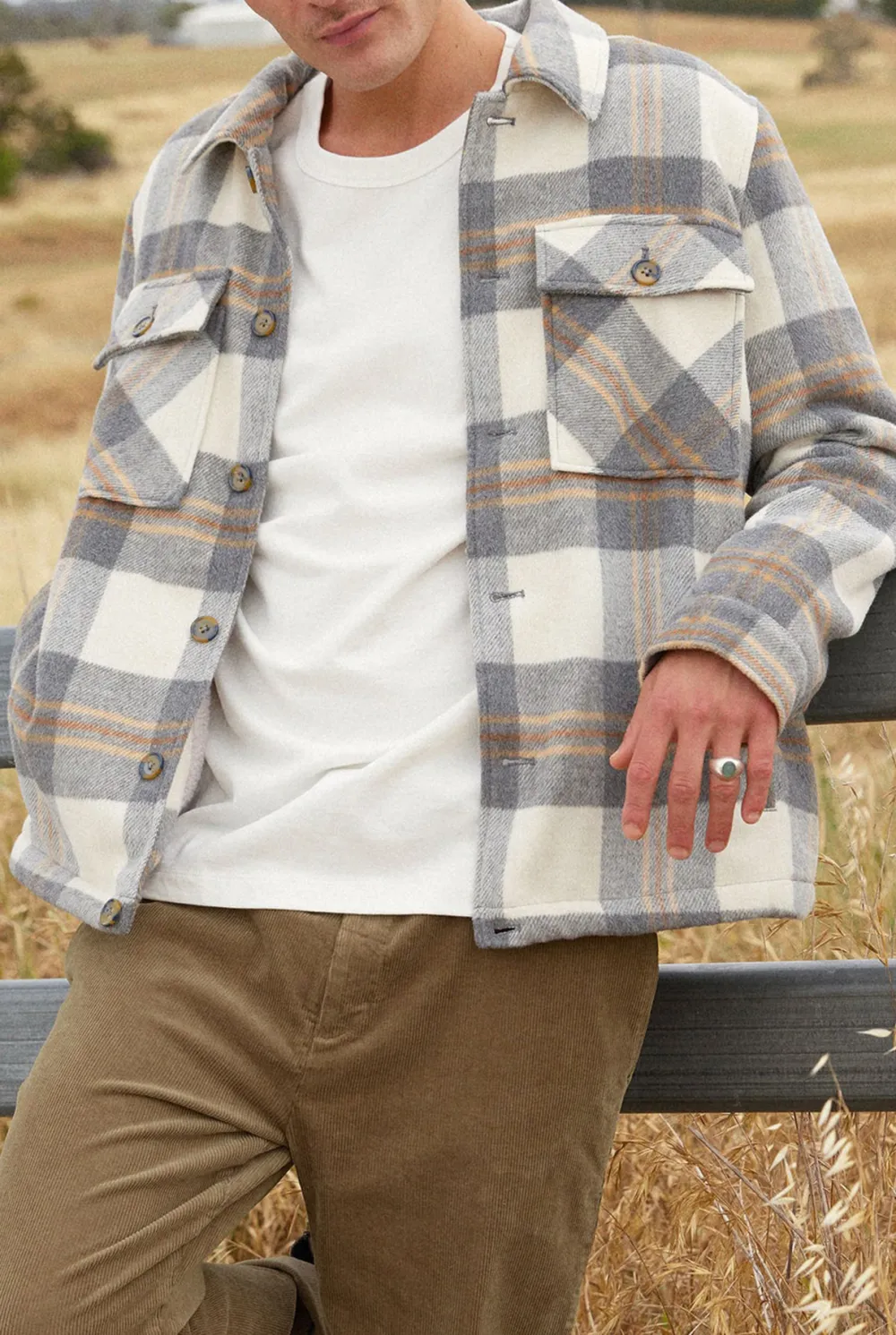 Plaid Flannel Shirt Jacket