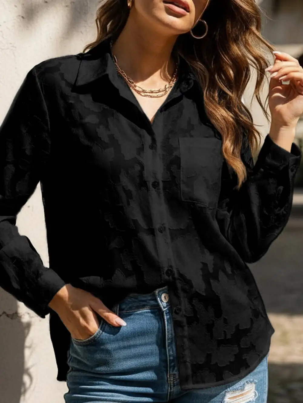 Loose Oversized Hollow Shirt