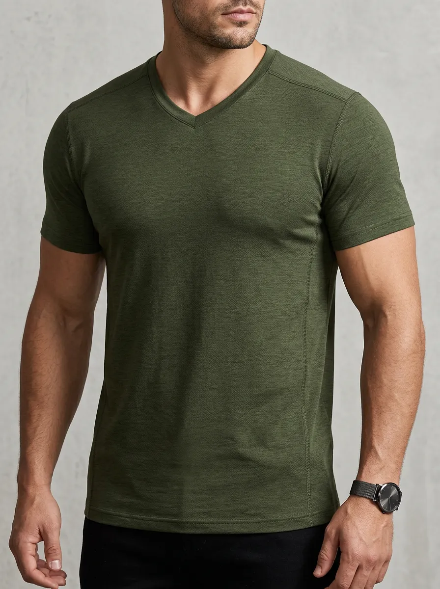 Men's V-Neck Slim Fit T-Shirt