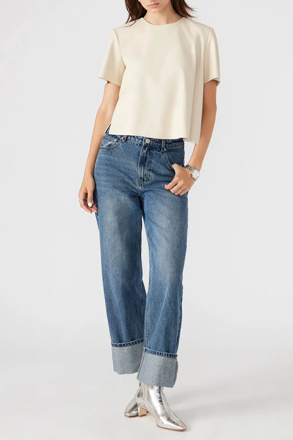 POLYESTER TOP BONE