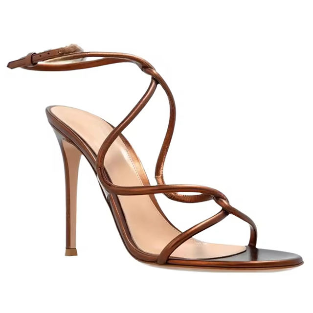Alessia Round Toe Stiletto Wedding Sandals