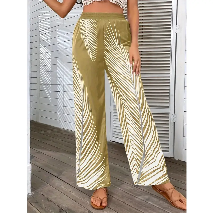 Everyday Printed Wide Leg Pants