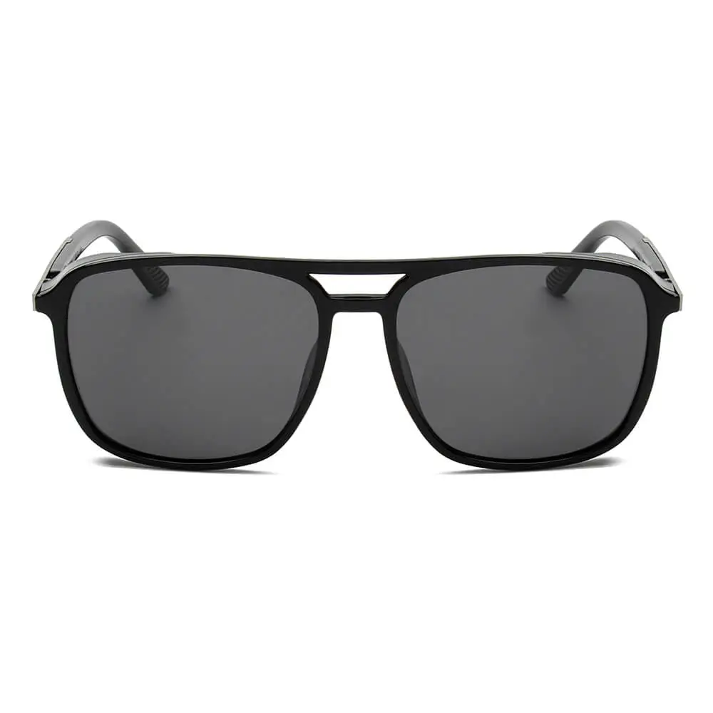 Square Brow Bar Frame Sunglasses