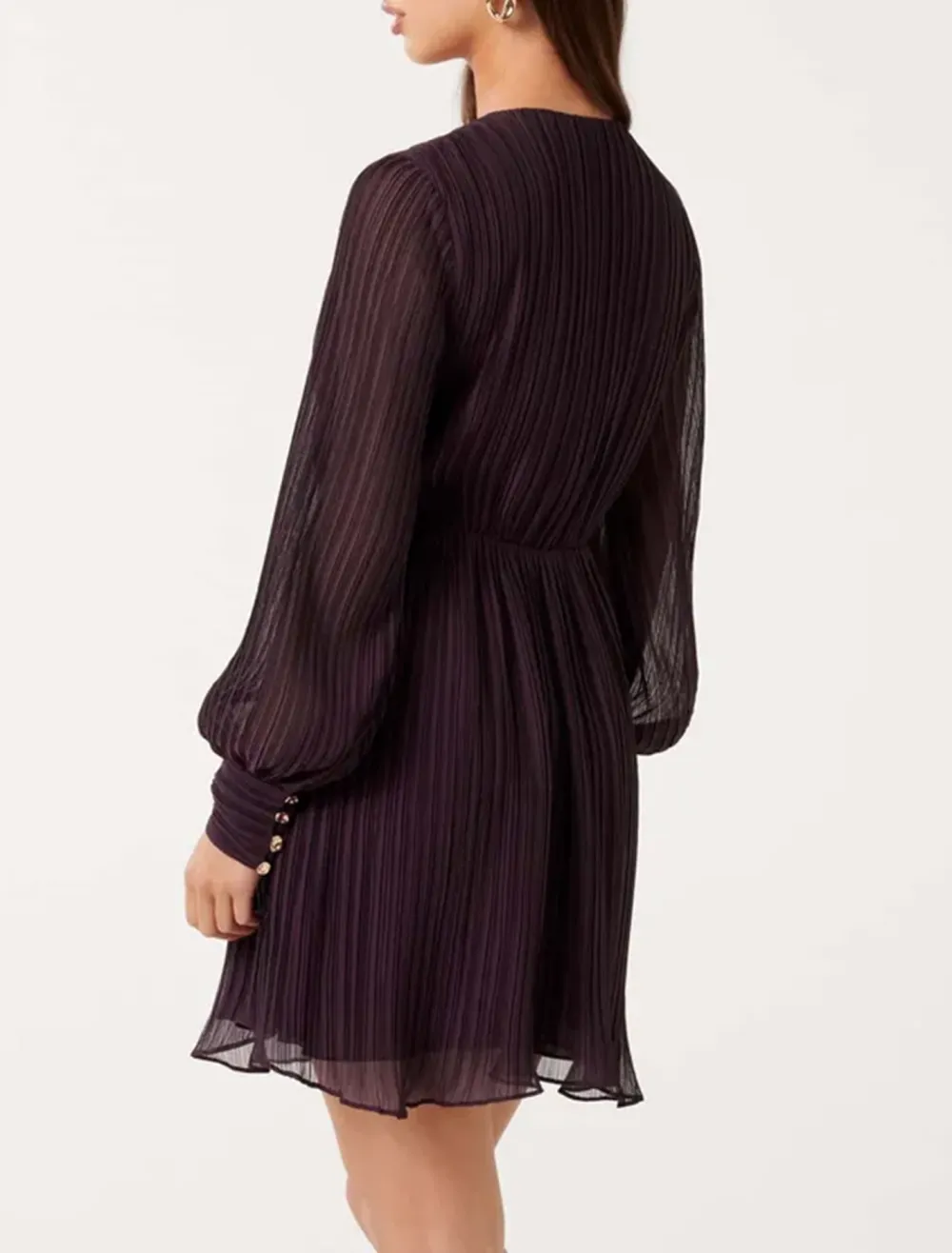 Pleated Mini Dress
