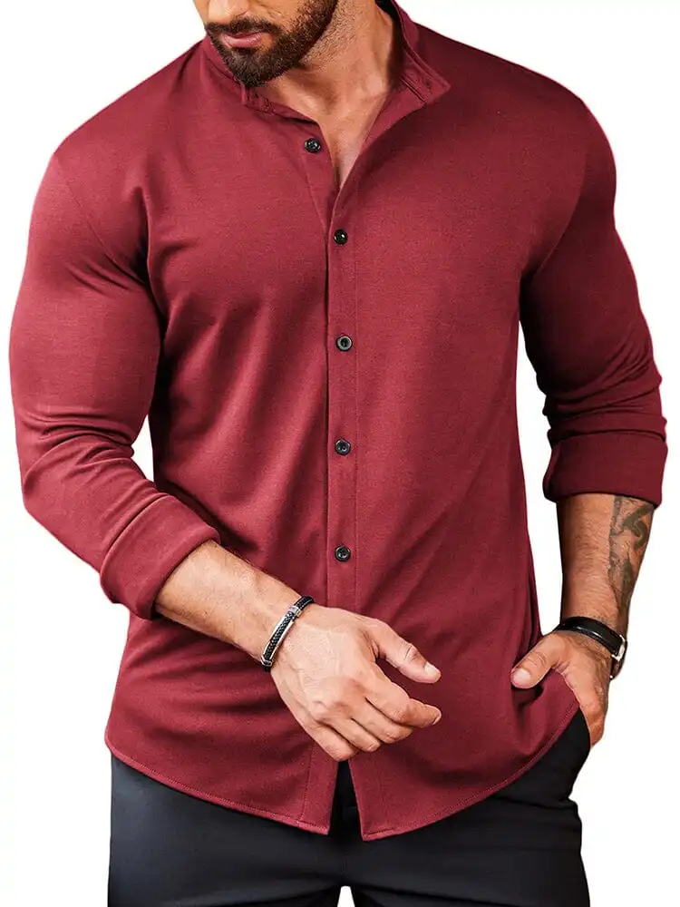 Casual Wrinkle Free Button Shirt