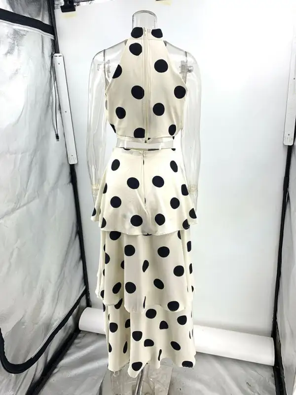 Calm Halter Sleeveless Detail Coordinated Set