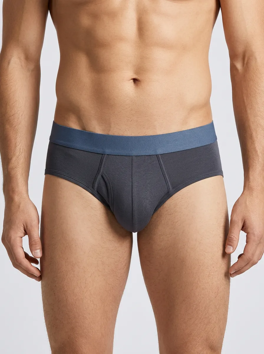 Contrast Waistband Briefs