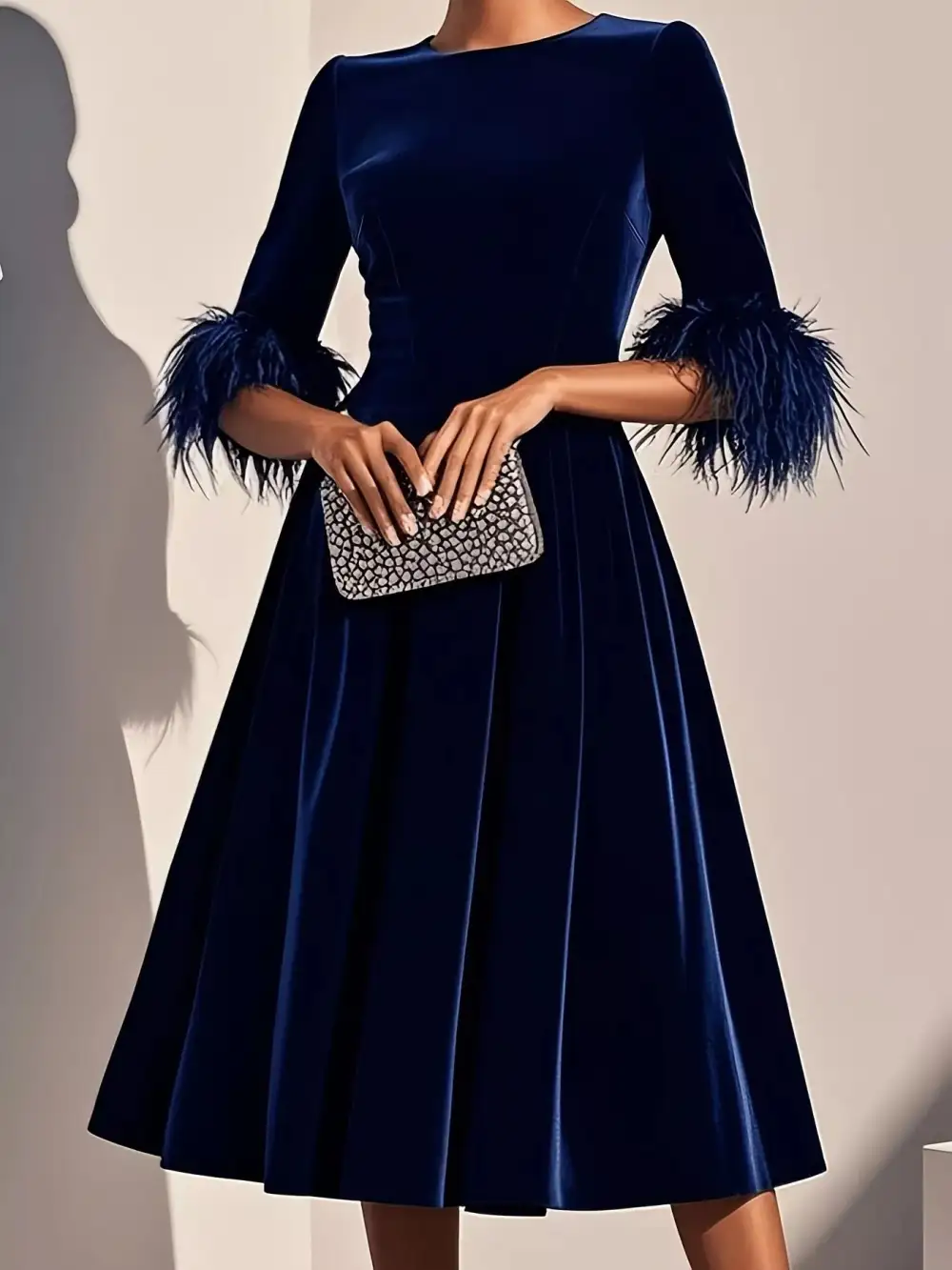 Velvet Midi Dress