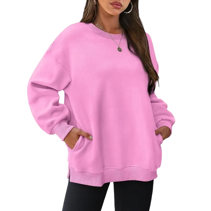 Womens Oversized Sweatshirts Crewneck Long Sleeve