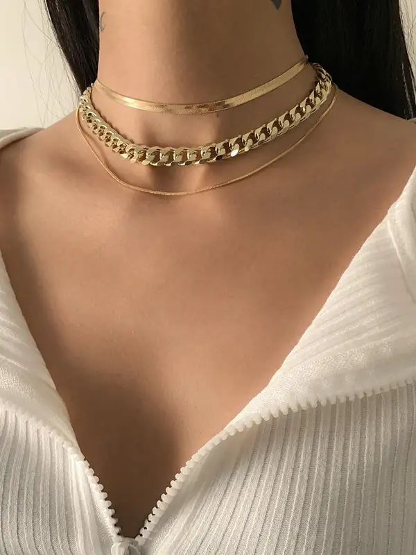 Chain Cutout Dainty Necklace
