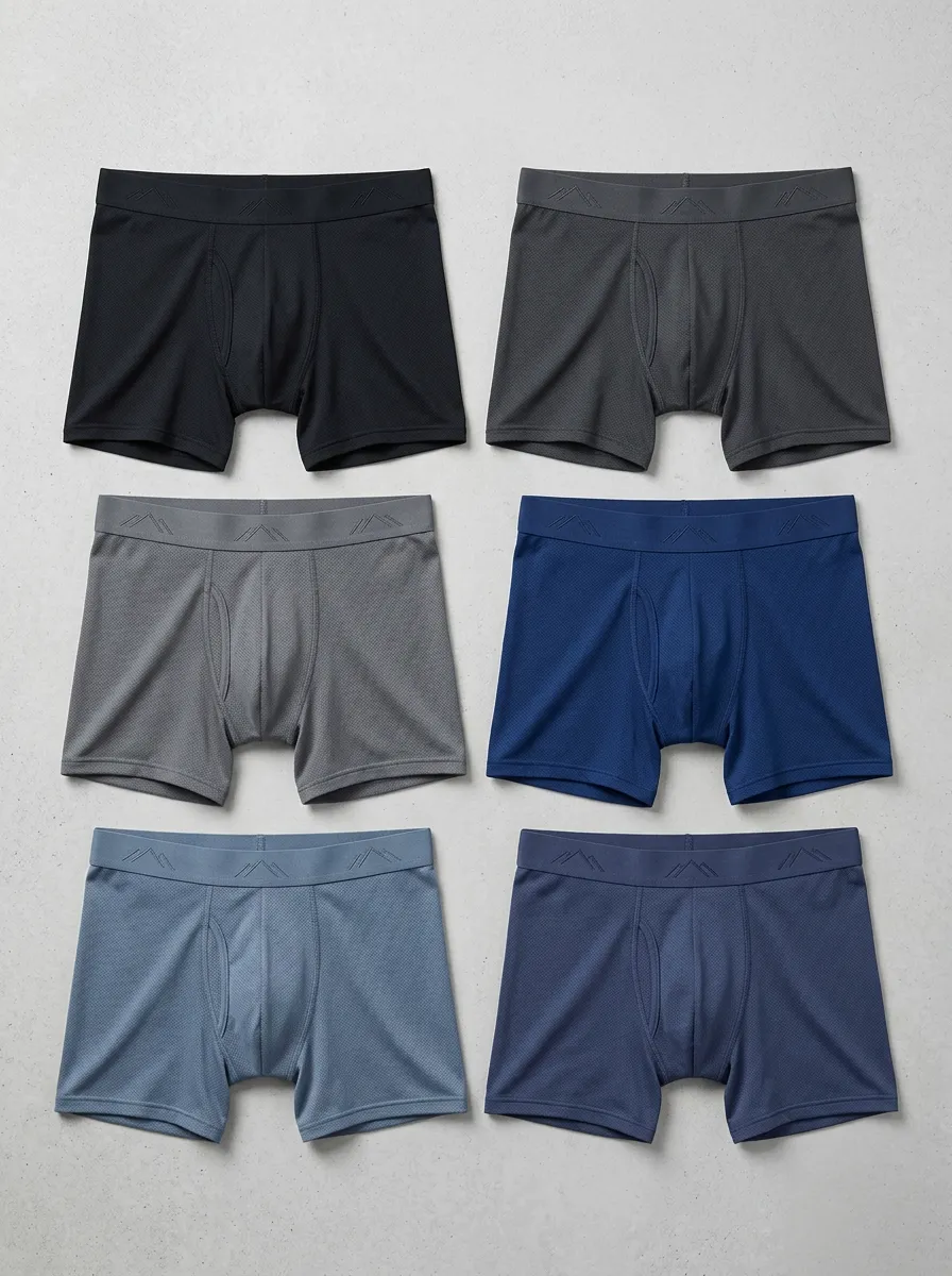 Men's Mountain-Detail 6-Pack Boxer Brief Set