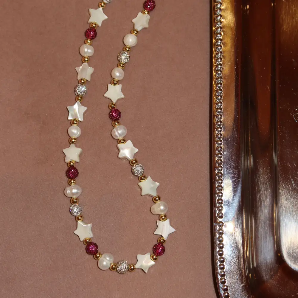 Textured Refined Zirconia Necklace