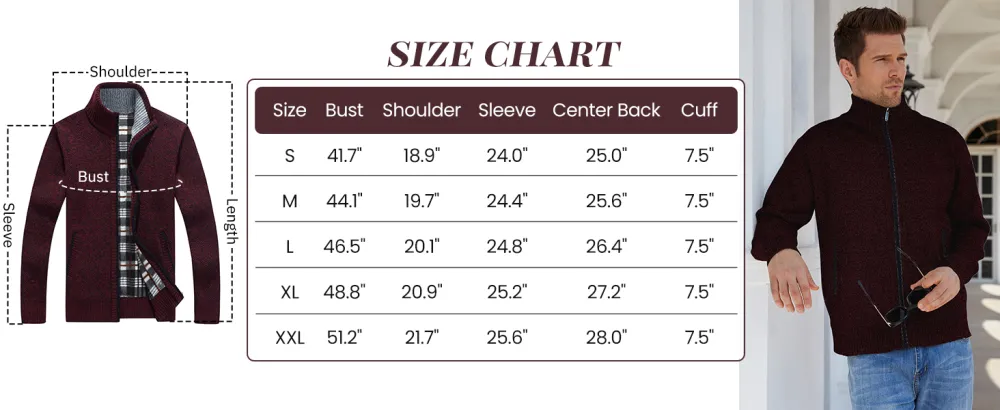 🧥 Men’s Reversible Full Zip Knitted Cardigan – Two Styles. One Smart Choice.