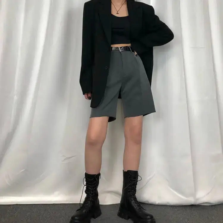Lace-Up Square-Heel Platform Knee-High Boots