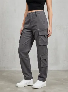 Lifestyle Techwear Style Street Style Women's Multi Pocket Cargo Pants