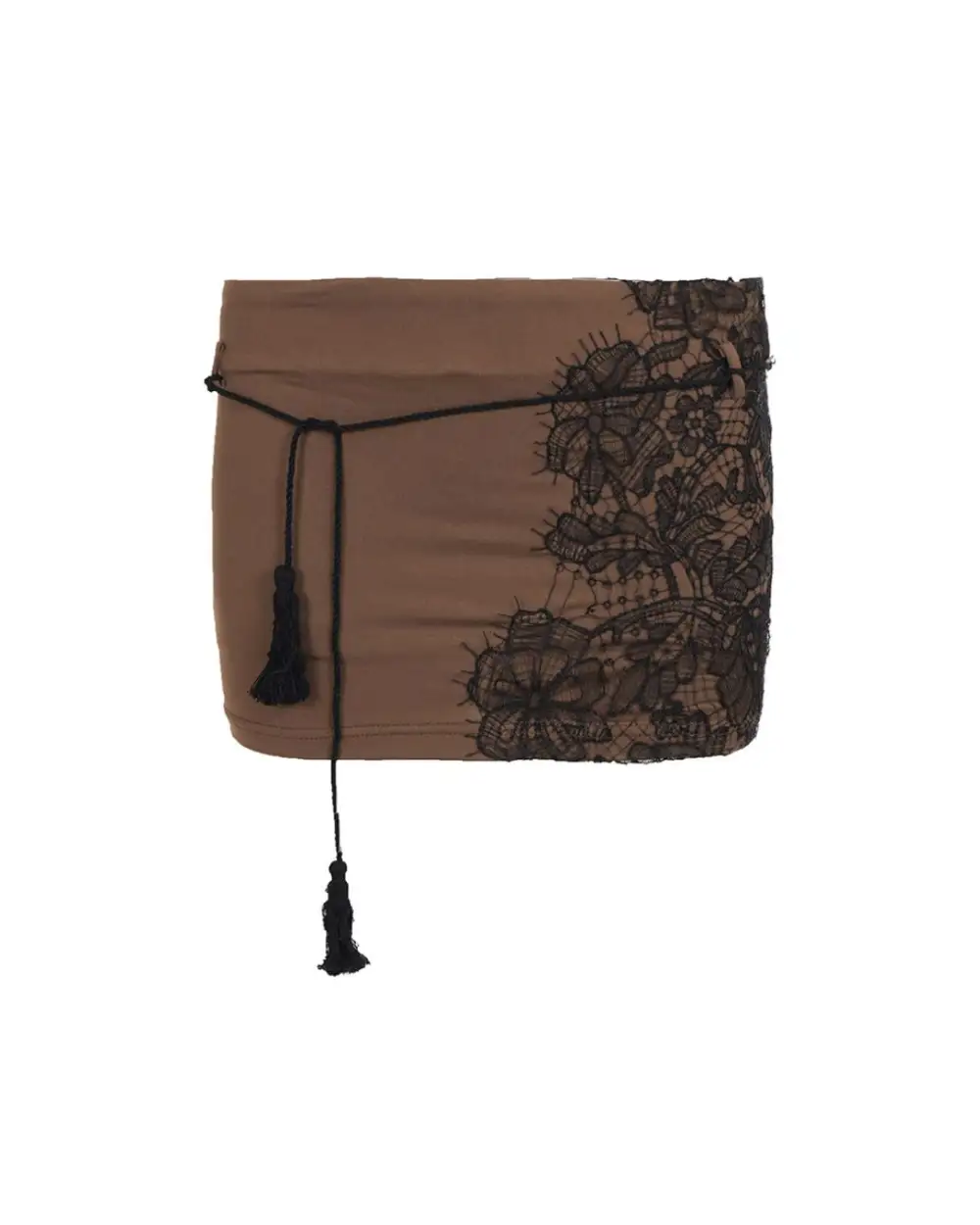 Asymmetric Lace Top and Skirt Coordinated Set