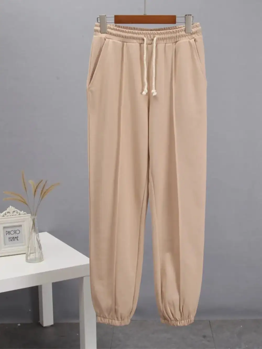 Refined Drawstring Pocketed Jogger Pants