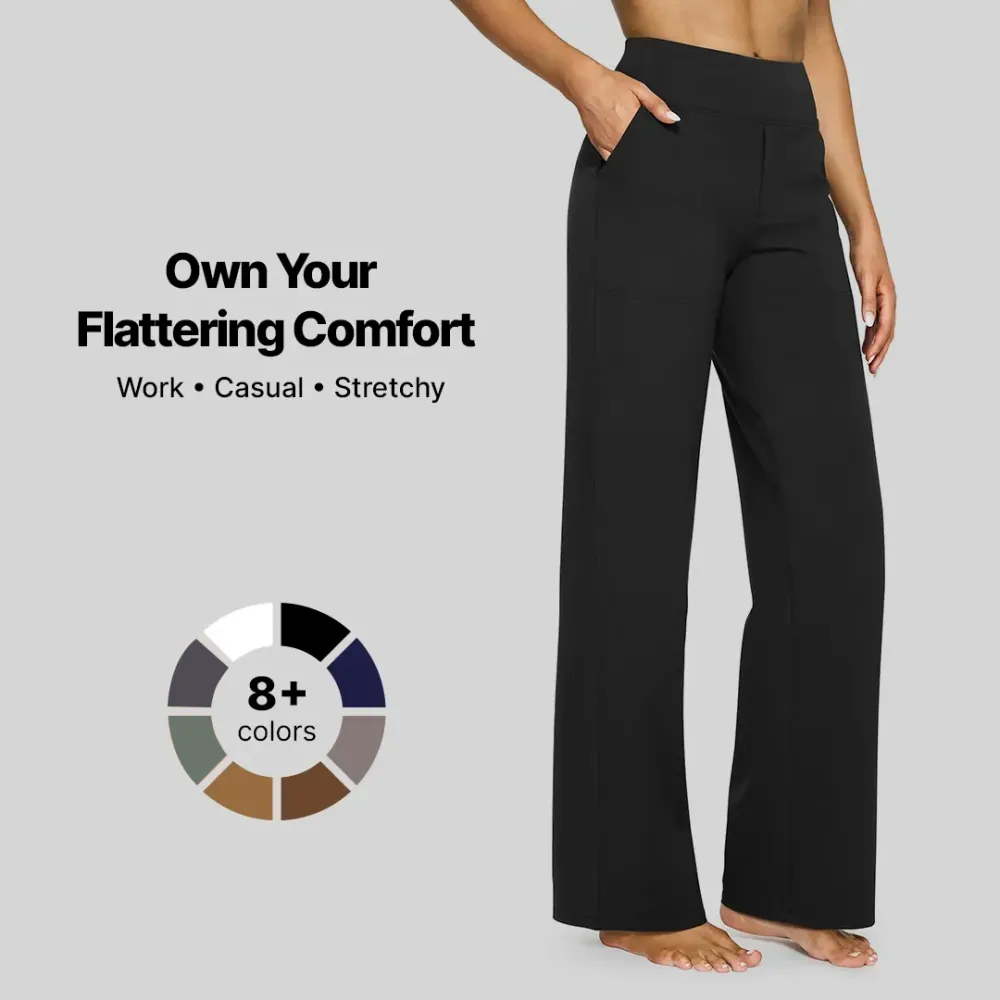 Women Wide Leg Pants with Pockets🔥8-Pack - All Colors Included, Only $24