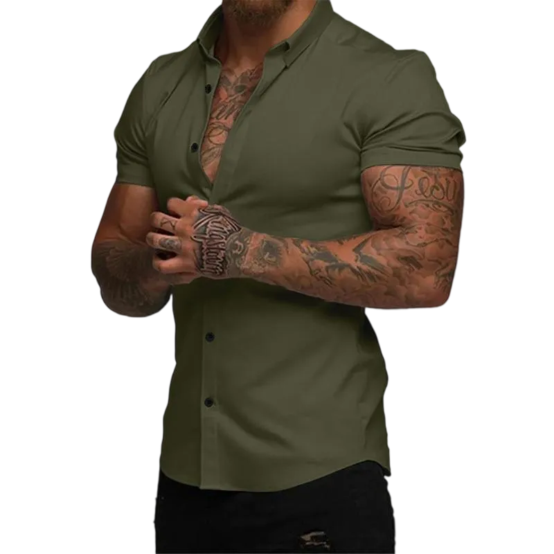 10PACK-Mens Casual Button Down Shirt