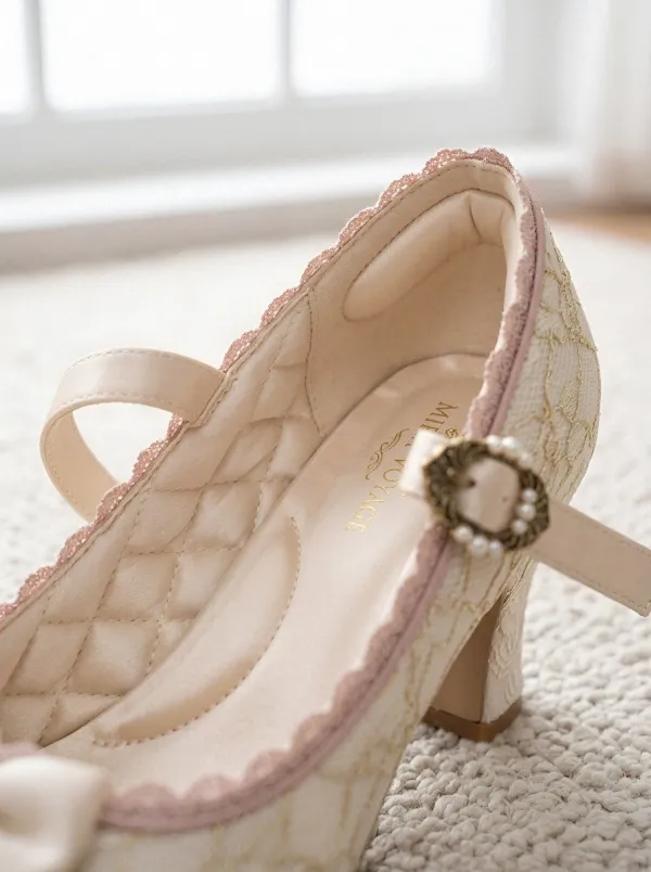 Mary Jane Pearl Women's Bavarian Occasion Heels
