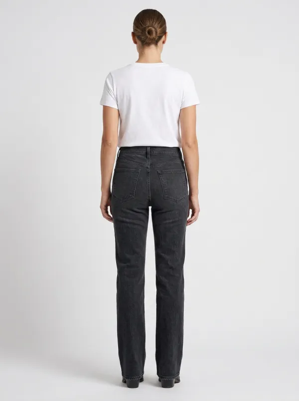 Wardrobe-Essential High-Rise Washed Denim Jeans