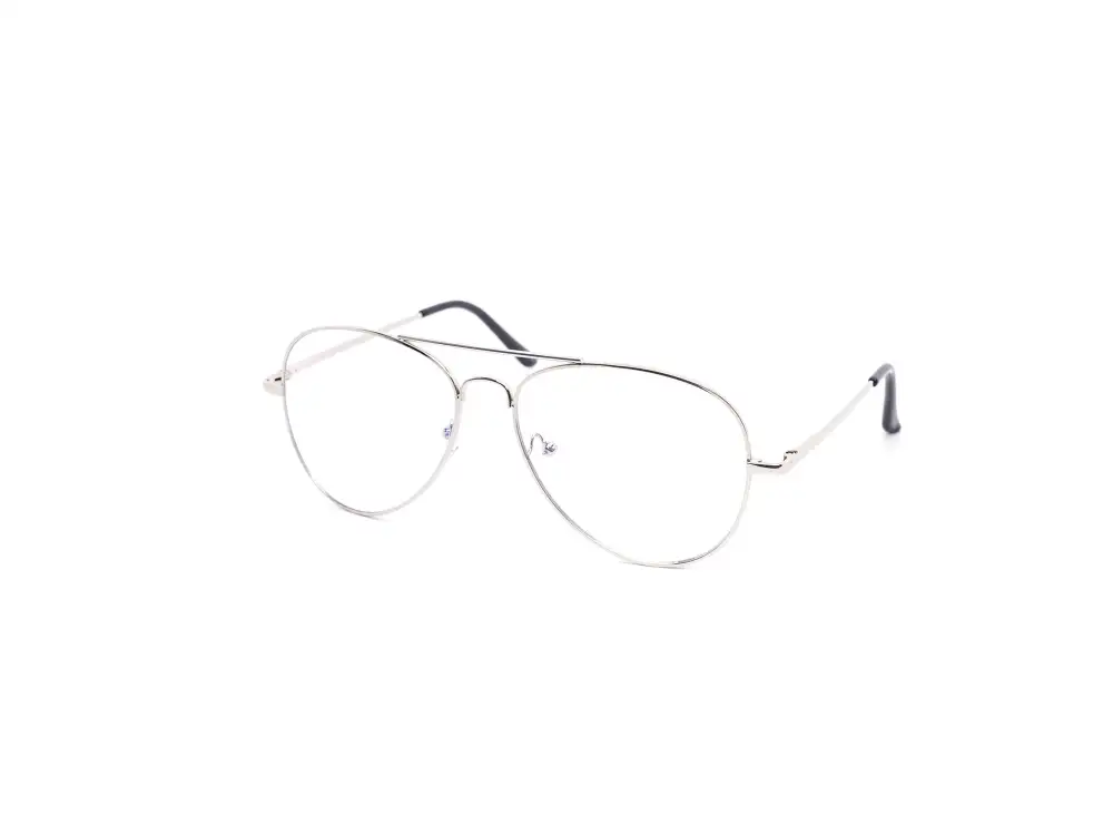 12-Pack Silver-Tone Aviator Blue Light Glasses