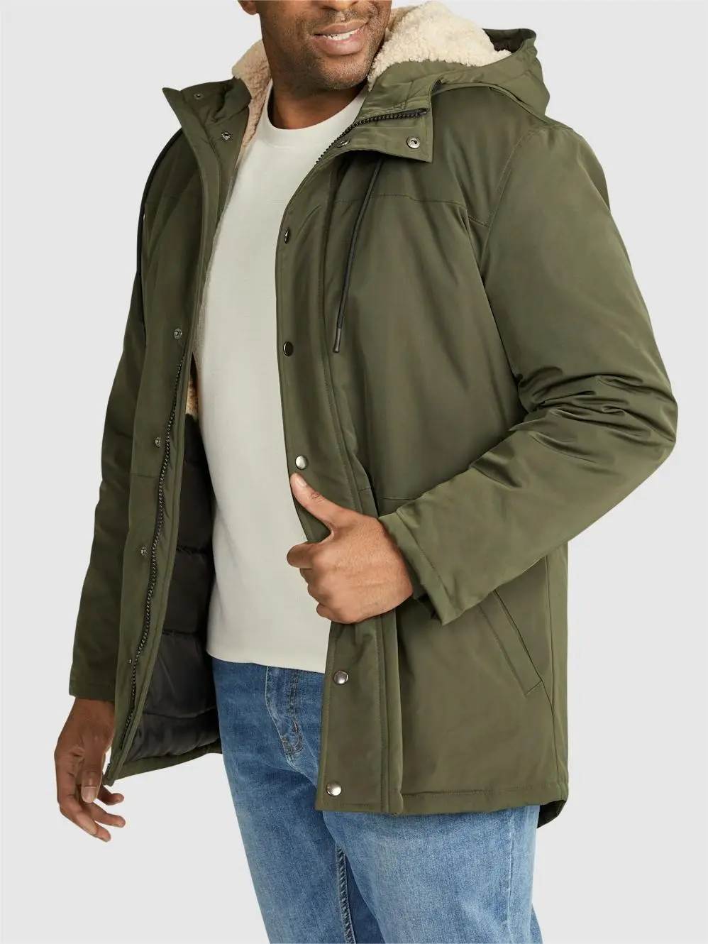 Khaki Big & Tall Easy Classic Jackets