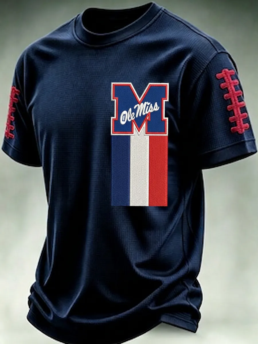 Men'S Football Fan Waffle T-Shirt