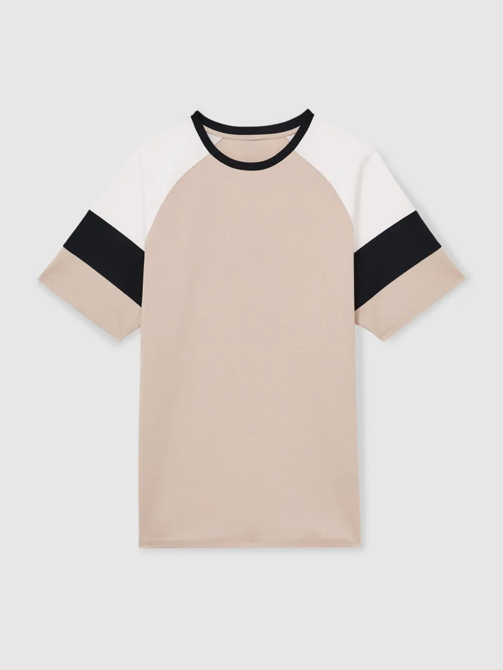Men's Round Neck Mercerized Cotton Short Sleeves