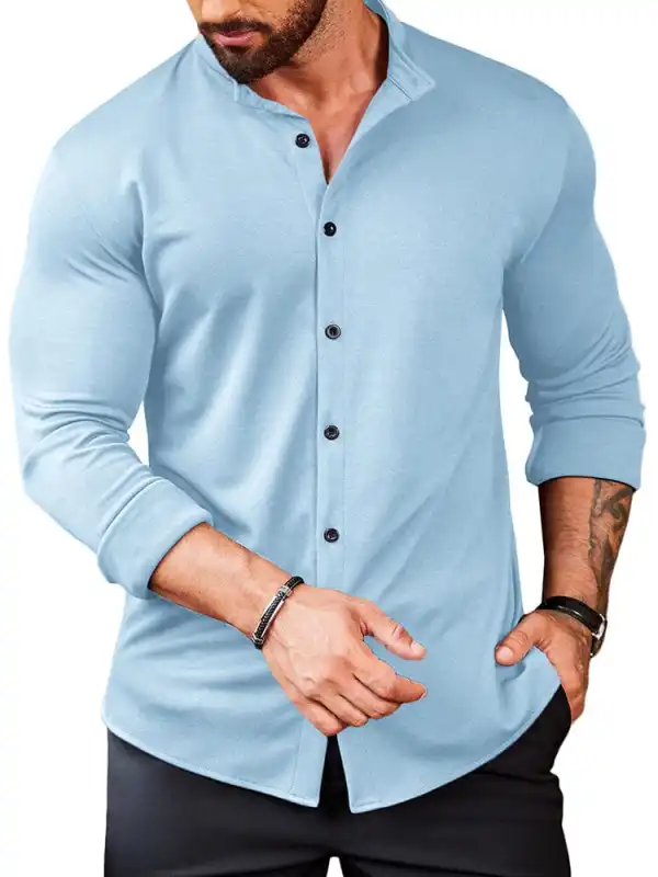 Casual Wrinkle Free Button Shirt