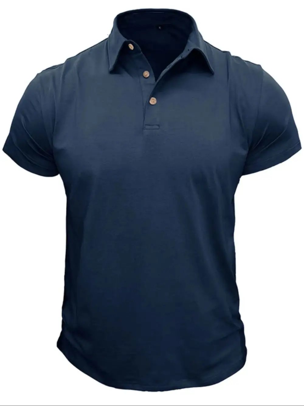 Collared Short-Sleeve Polo Shirt