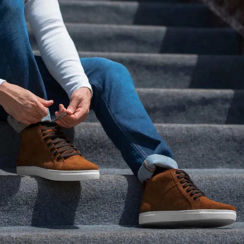 Casual Suede High Top Skate Shoes