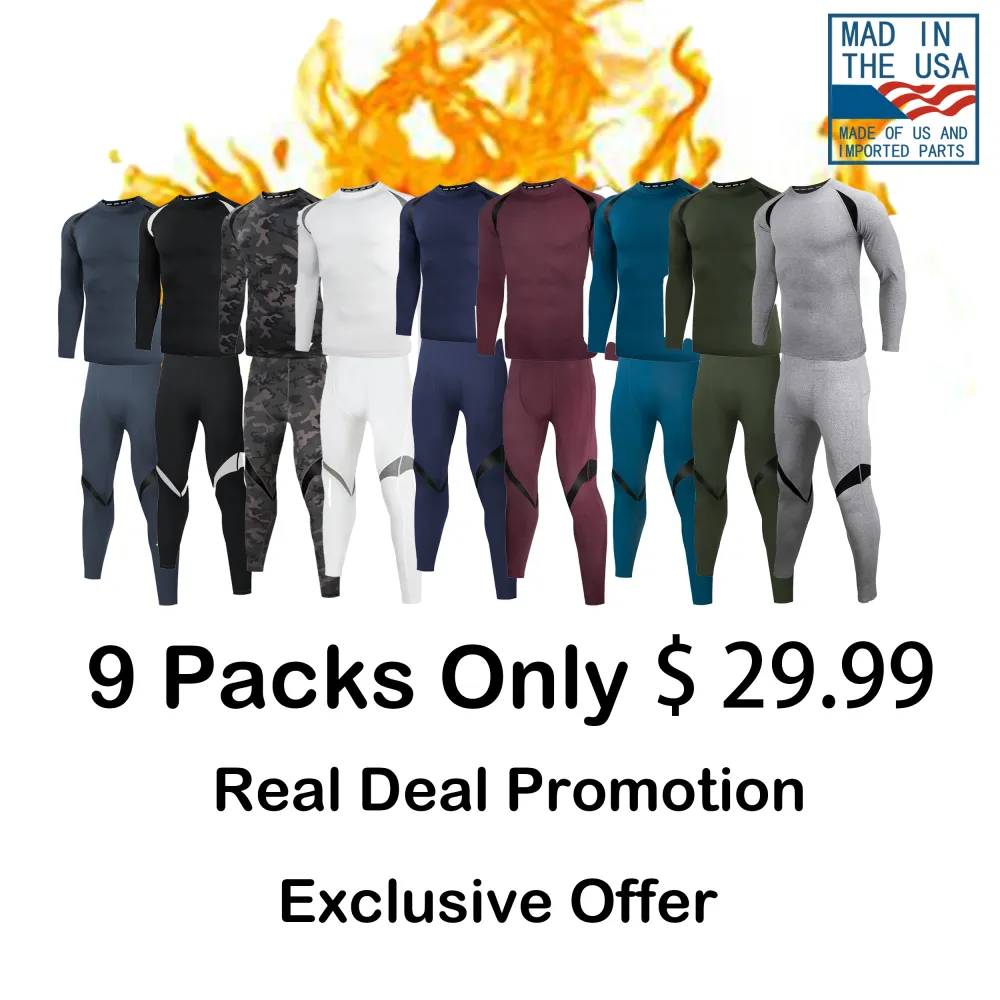 🧥 🔥 Limited-Time Winter Sale — 40% OFF! 🔥 Men’s Warmth-Preserving Jacket & Underwear Set – Ultimate Thermal Base Layer for Cold Weather