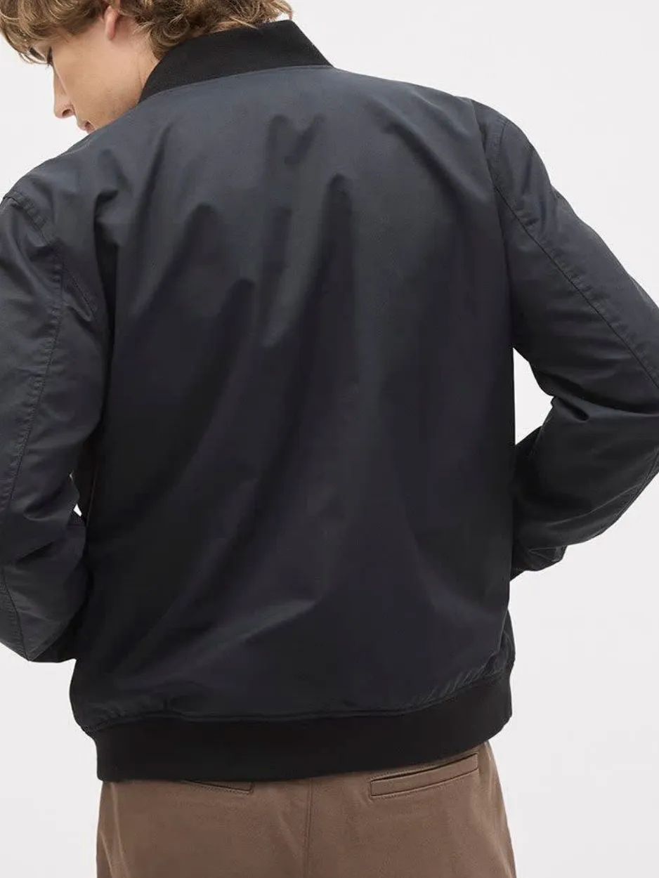 Black Long-Sleeve Casual Style Jacket