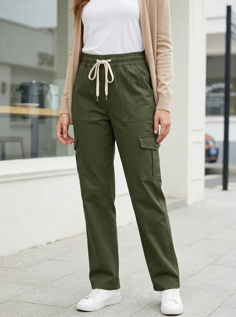 Women's Heritage Inspired Cargo Pocket Cargo Cargo Work Pants
