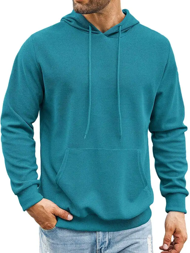 Classic Leisure Waffle Knit Hoodie